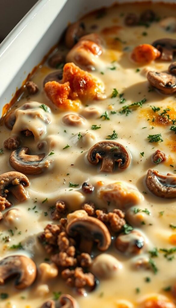 creamy mushroom casserole creamy mushroom casserole