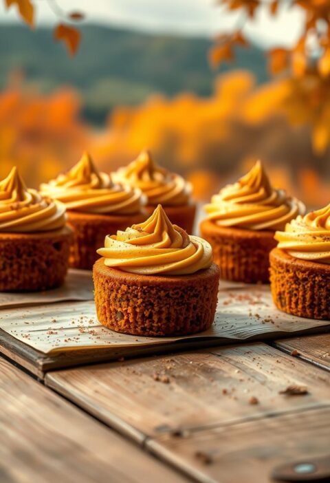 6 pumpkin latte cakes