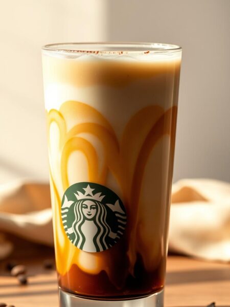 A chilled glass filled with a rich, creamy concoction of vanilla-infused sweet cream and smooth, cold-brewed coffee. The beverage is topped with a light, airy foam and a subtle dusting of ground vanilla beans. Soft, natural lighting casts a warm, inviting glow, highlighting the enticing layers of this delightful Starbucks-inspired treat. The composition is clean and minimalist, allowing the delicate balance of flavors and textures to take center stage. A tempting and sophisticated cold brew, perfect for a cozy afternoon indulgence.