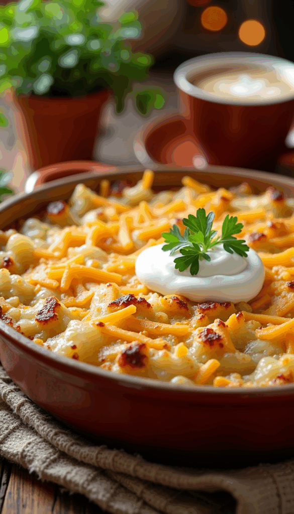 Chicken Bacon Ranch Potato Bake