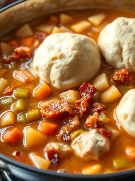 slow cooker chicken and bacon stew