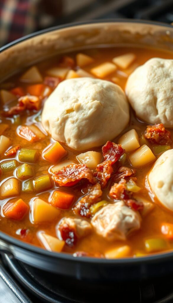 slow cooker chicken and bacon stew