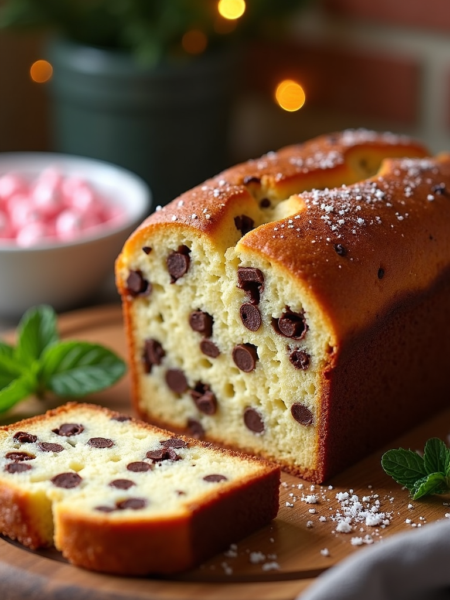 Peppermint Chocolate Chip Bread
