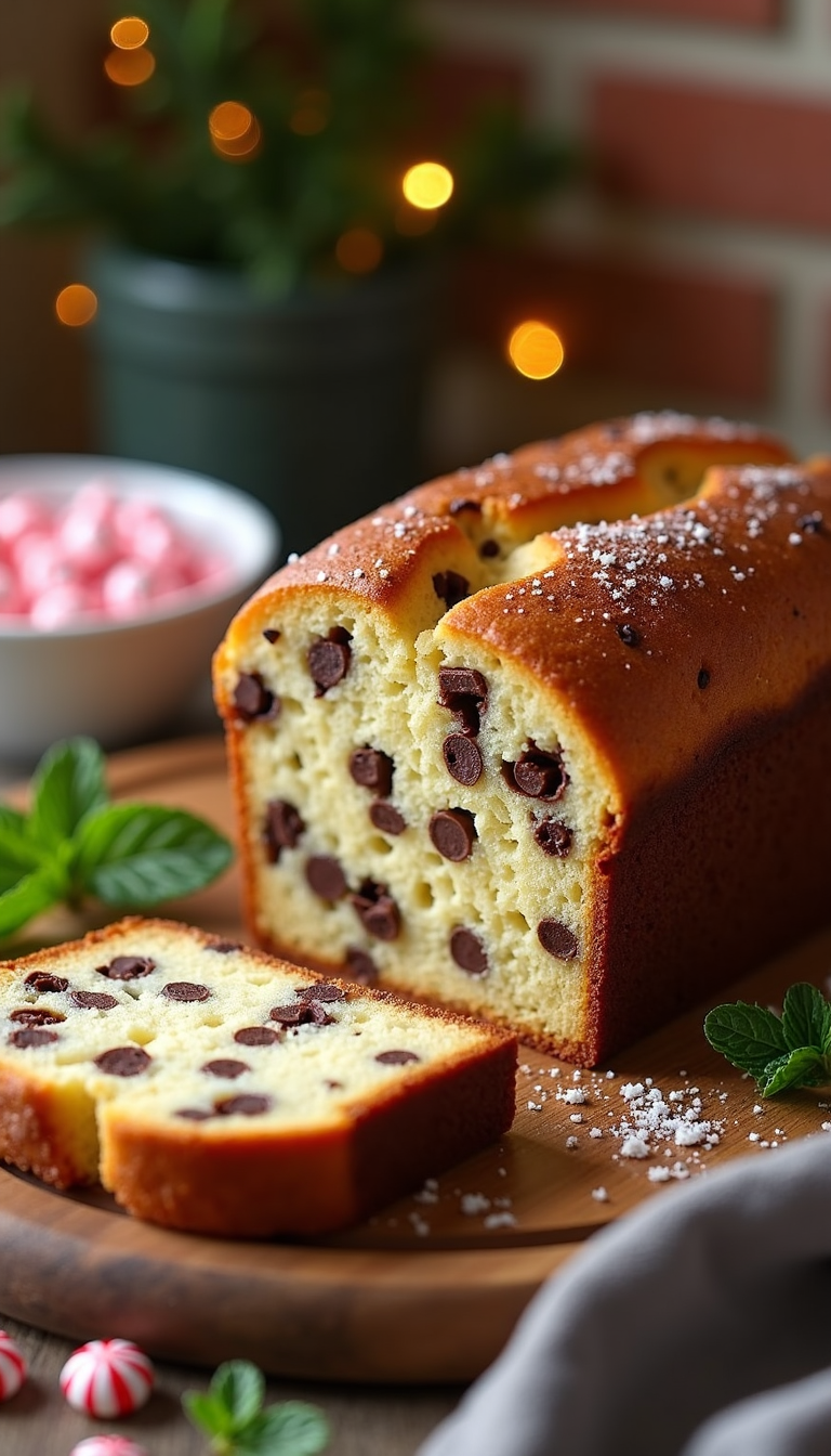 Peppermint Chocolate Chip Bread