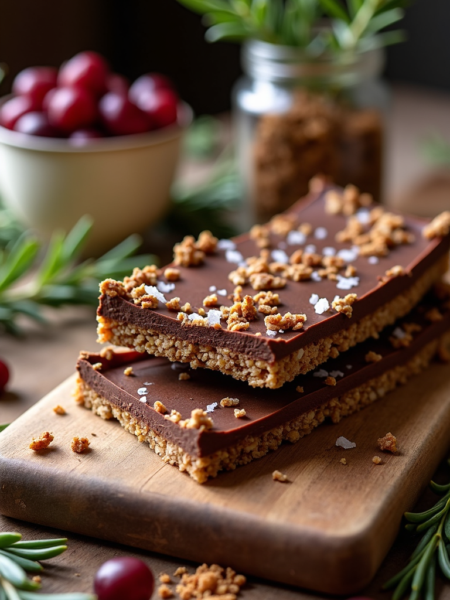 These No-Bake Dark Chocolate Sea Salt Granola Bars are rich, chewy, and perfectly balanced with deep cocoa flavor and a hint of flaky sea salt. Made with wholesome pantry staples and no oven required, they’re ideal for an indulgent yet better-for-you snack, dessert, or grab-and-go treat. I