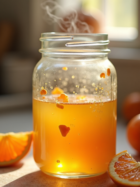 Candied Orange Peel Simple Syrup